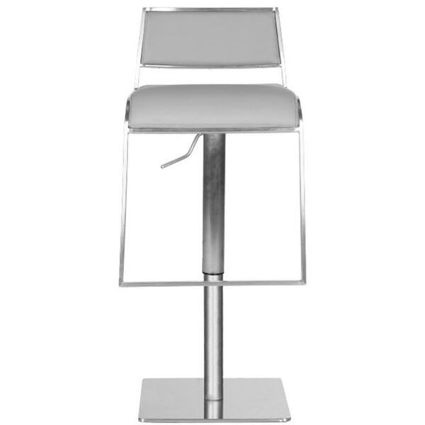 Safavieh Natania Swivel Barstool- Grey - 29.13 x 16.93 x 17.52 in. FOX3006D